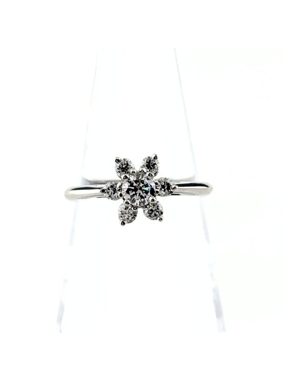 Tiffany & Co Buttercup Platinum Ring Melee Diamond